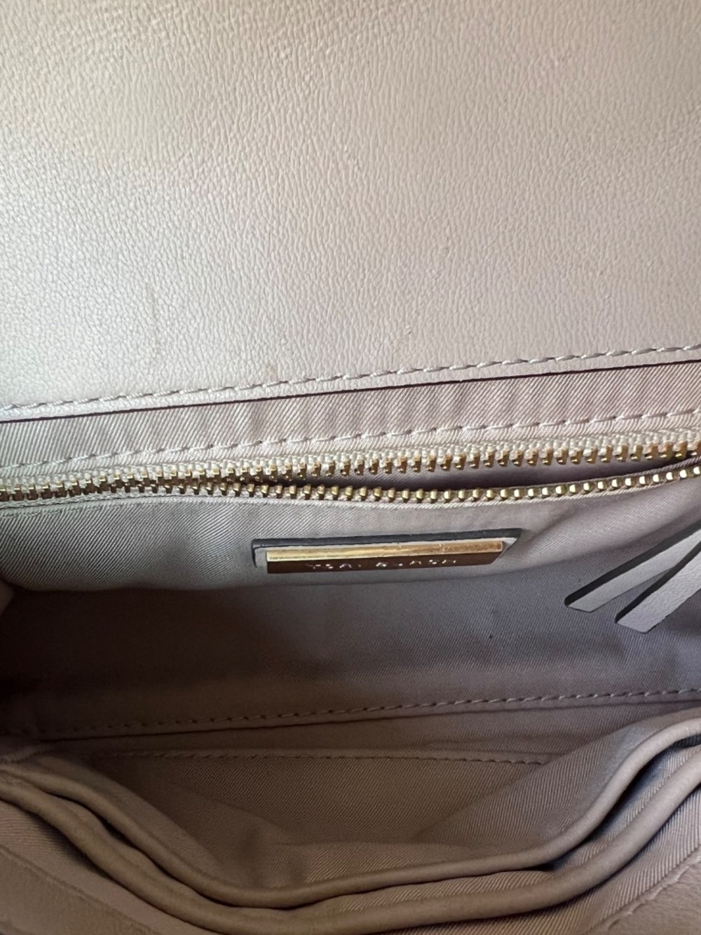 Tory Burch Taupe Leather Crossbody Bag - Picture 5 of 6